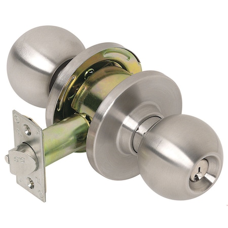 Tell Tell Cortland Satin Chrome Entry Door Knob 1-3/4 in. CL100008